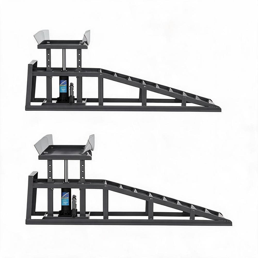 2 Pack Grey 5 Ton Hydraulic Car Ramps 11000 Lbs Adjustable Lift for Car Truck SUV Garage Maintenance price history on PriceWatchPro
