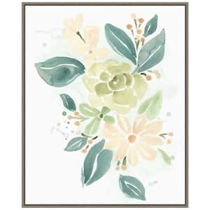 22 .50 in. x 27.75 in. Spring Greens I Easter Holiday Framed Canvas Wall Art