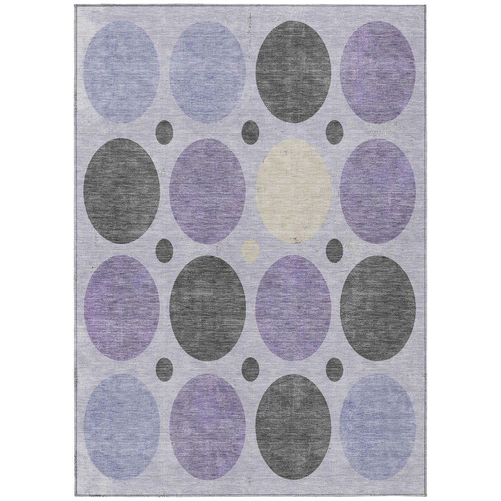 Chantille Machine Washable Indoor/Outdoor Abstract ACN1949 Lavender 5 ft. x 7 ft. 6 in. Area Rug price history on PriceWatchPro