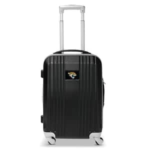 NFL Jacksonville Jaguars Black 21 in. Hardcase 2-Tone Luggage Carry-On Spinner Suitcase