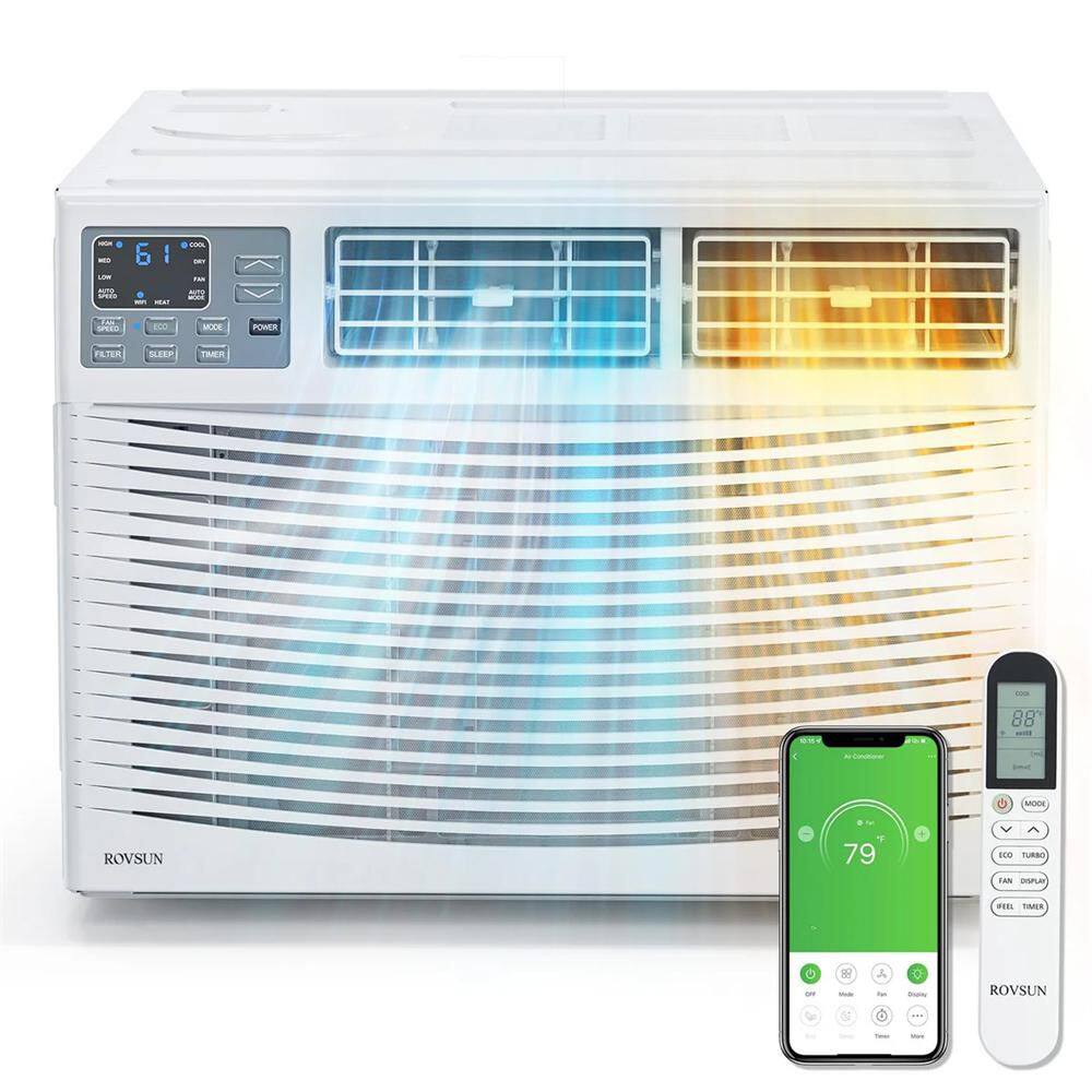 18,000 BTU (DOE) 230 Volts WIFI Window Air Conditioner 1000 sq. ft. with Heater in White price history on PriceWatchPro