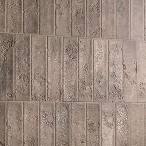 Durango Brown 2.5 in. x 9.75 in. Satin Textured Ceramic Wall Tile (5.38 sq. ft./Case)