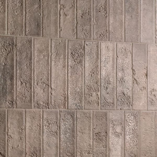 Durango Brown 2.5 in. x 9.75 in. Matte Textured Ceramic Wall Tile (5.38 sq. ft./Case)