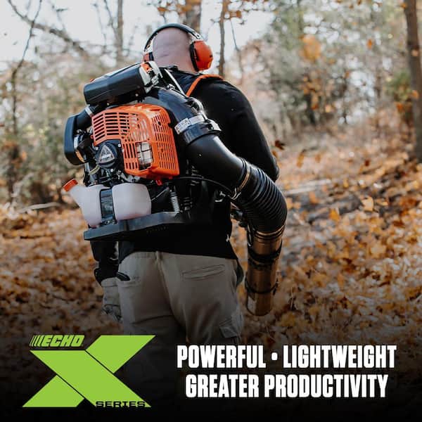 ECHO PB-9010H 220 MPH 1110 CFM 79.9 cc Gas 2-Stroke X Series Backpack Blower with Hip-Mounted Throttle - 2