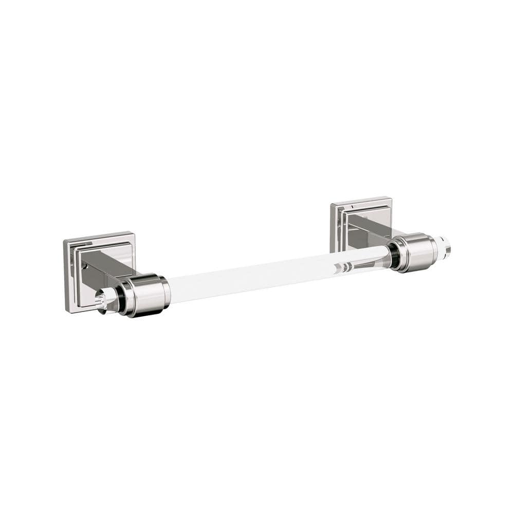 Glacio 8 in. Wall Mounted Towel Bar in Clear/Polished Nickel price history on PriceWatchPro