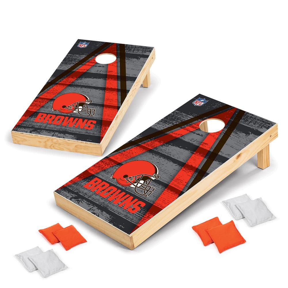 Wild Sports Cleveland Browns 24 in. W x 48 in. L Cornhole Bag Toss Set  1-16047-VT107XD - The Home Depot