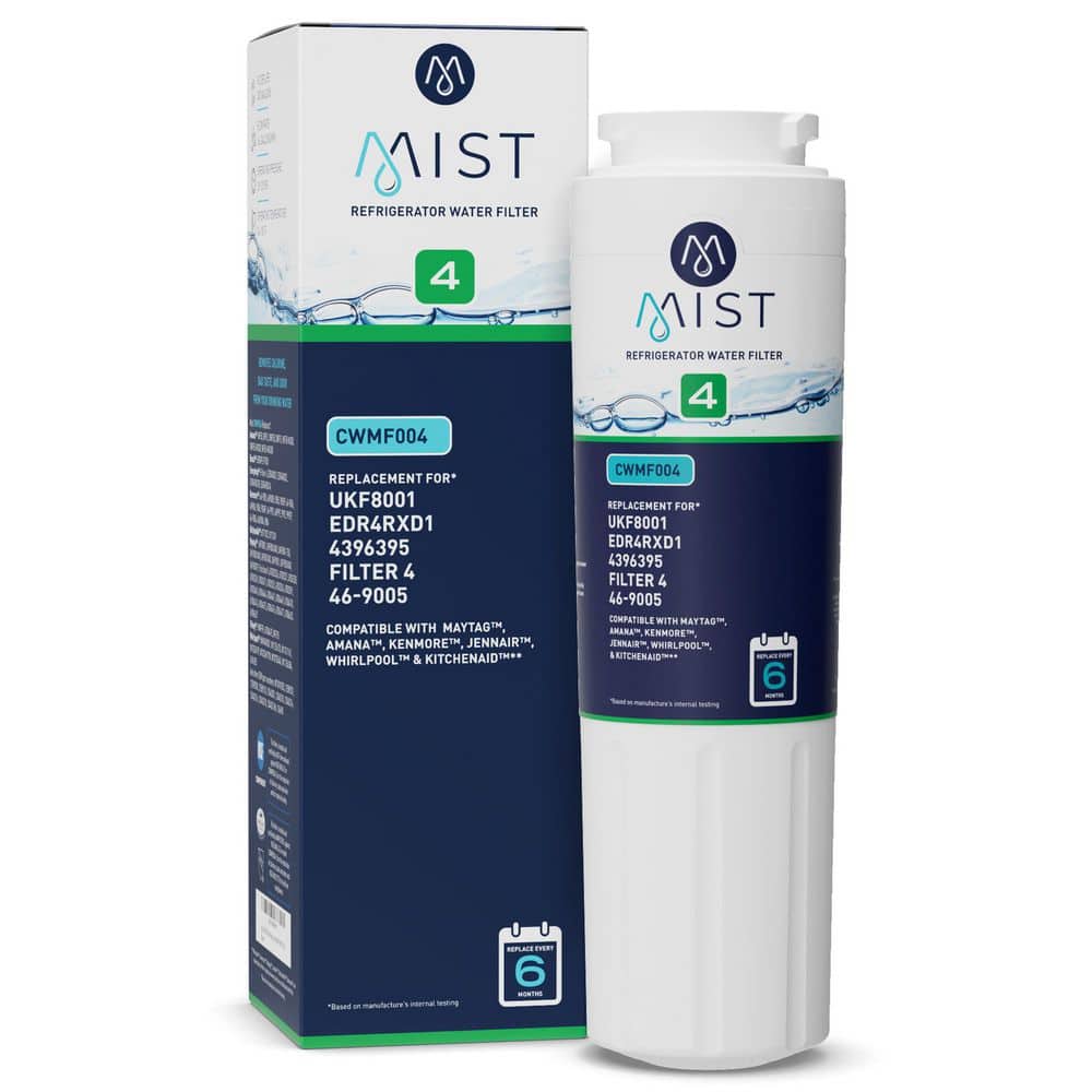 Mist UKF8001 Compatible with Maytag, Whirlpool, 4396395, EDR4RXD1, Filter 4, Kenmore 46-9005, Refrigerator Water Filter