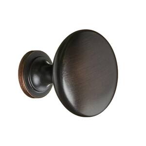 Allison Value 1-14 in. (32 mm) Oil Rubbed Bronze Round Cabinet Knob (25-Pack)