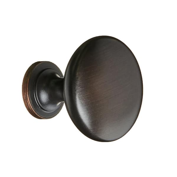 Edona 1-1/4 in. (32mm) Traditional Oil Rubbed Bronze Round Cabinet Knob (25-Pack)