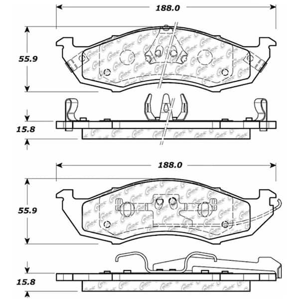 Centric Parts Disc Brake Pad Set 1993-1998 Nissan Quest