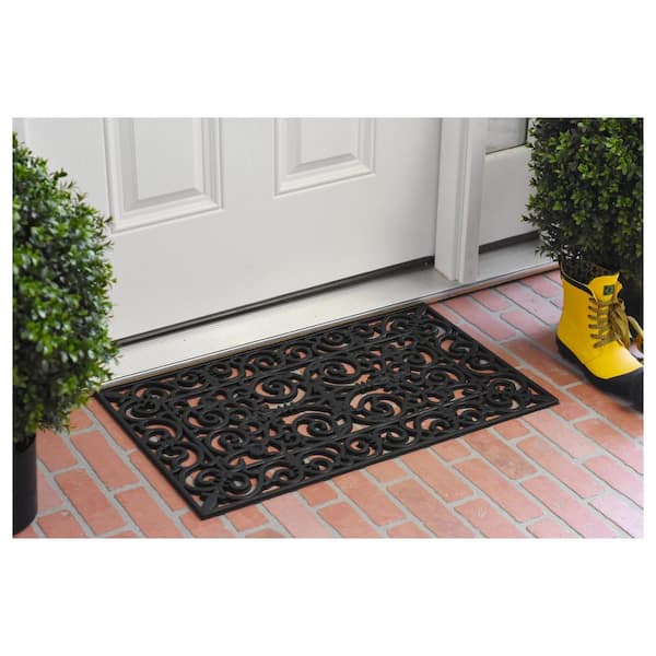 18 in. x 30 in. Gauntlet Rubber Door Mat