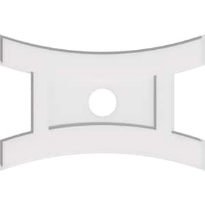 22 in. x 14.62 in. x 1 in. Haven Architectural Grade PVC Contemporary Ceiling Medallion