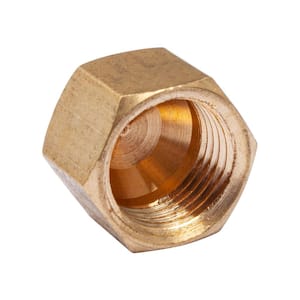 1/4 in. Brass Compression Cap Fitting (60-Pack)