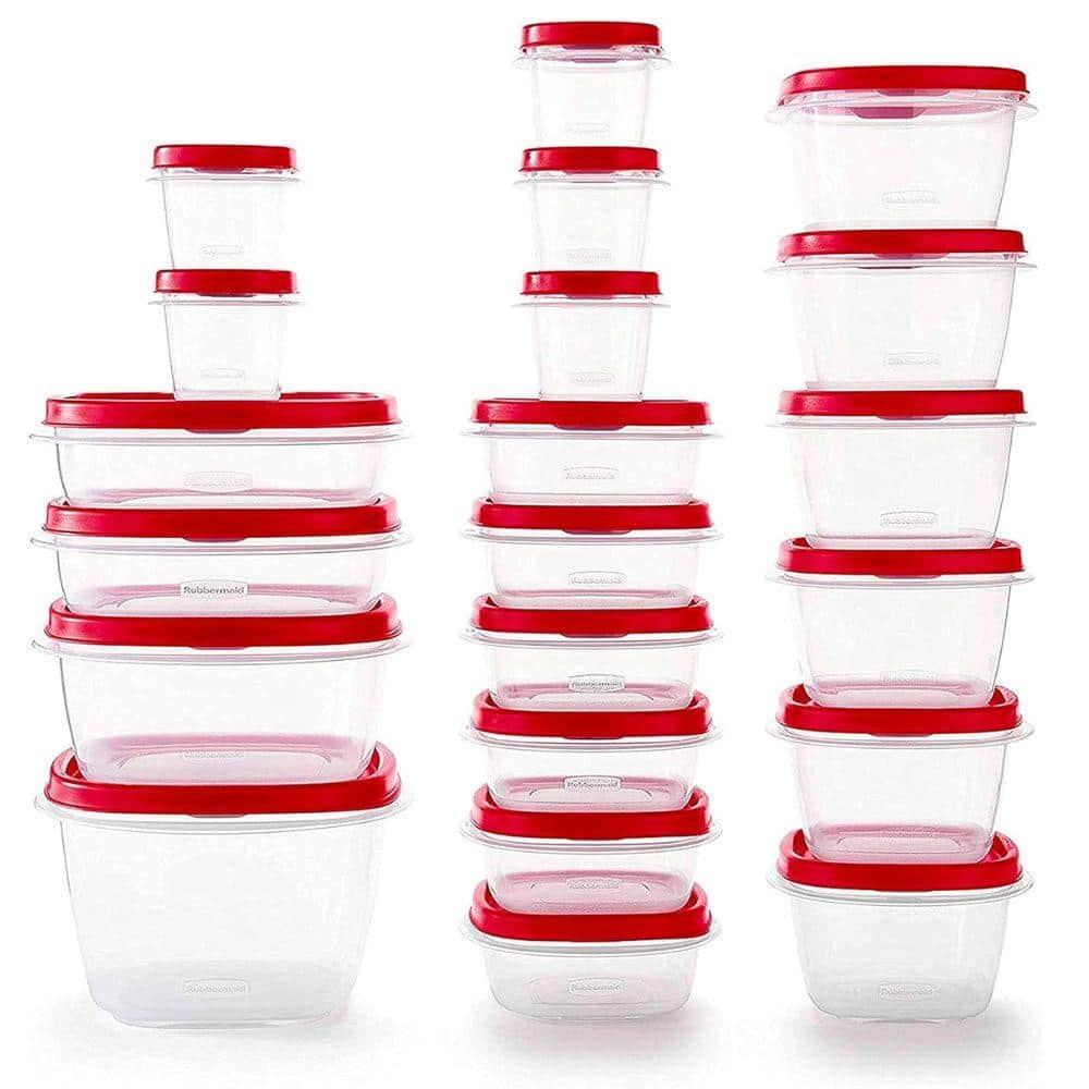 42-Pieces Food Storage Containers with Lids, Steam Vents, Microwave and Dis