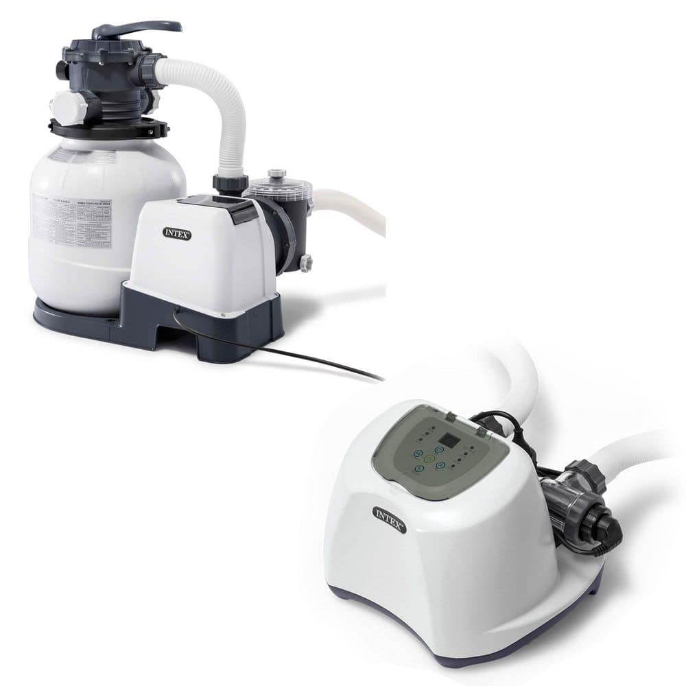 2100 Gal. Pool Sand Filter Pump Above Ground with Krystal Clear Saltwater System, 0.15 sq. ft. Filtration Area price history on PriceWatchPro