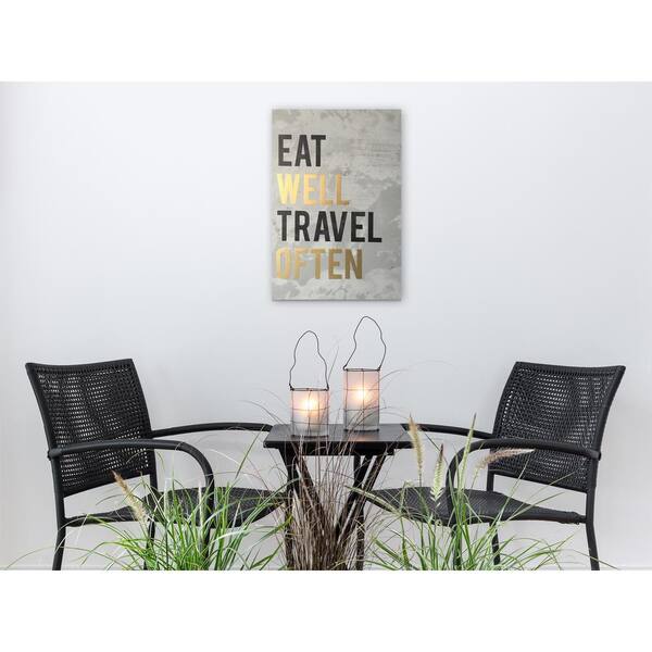 Unbranded 16 in. x 24 in. 'Eat Well' By Wynwood Studio Art Plaque