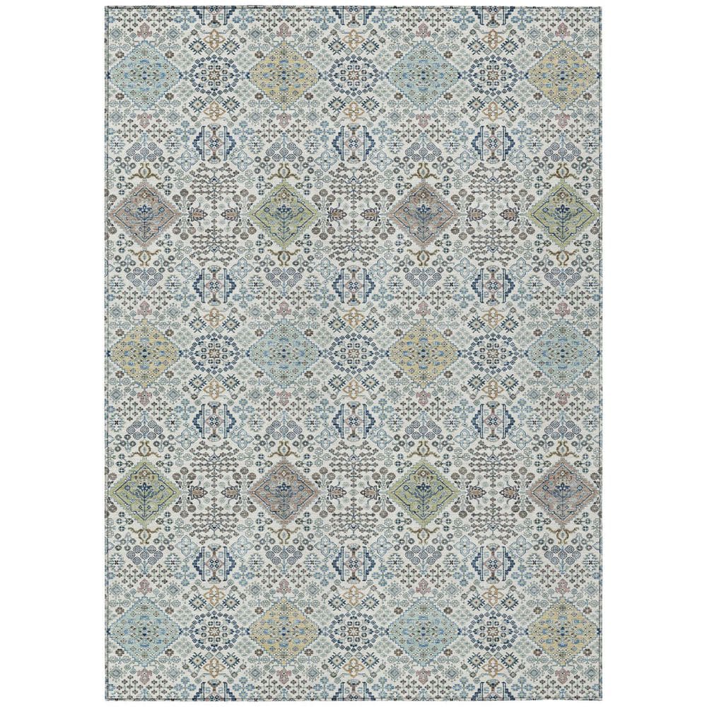 Chantille Machine Washable Indoor/Outdoor Abstract ACN2440 Ivory 8 ft. x 10 ft. Area Rug price history on PriceWatchPro