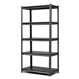 31.5 in. W x 15.7 in. D x 63 in. H 5-Tier Heavy Duty Metal Shelving Unit with Adjustable Shelves for Garage