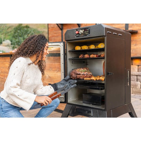 Oakford 1400 Pellet Grill Vertical Smoker in Black