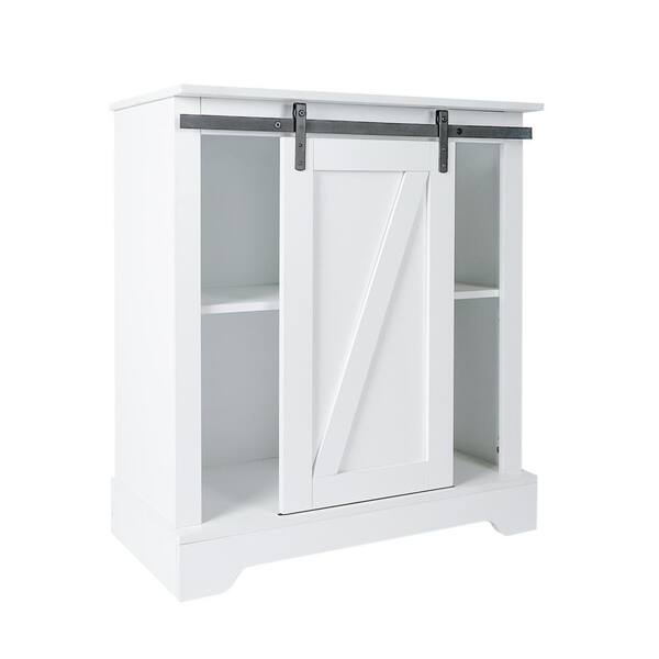 Movisa 31.5 in. W x 15.98 in. D x 30.51 in. H White Kitchen Storage ...