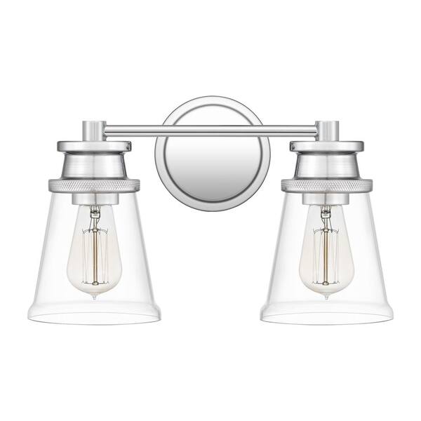 Quoizel Haverfield 15 in. 2-Light Polished Chrome Vanity