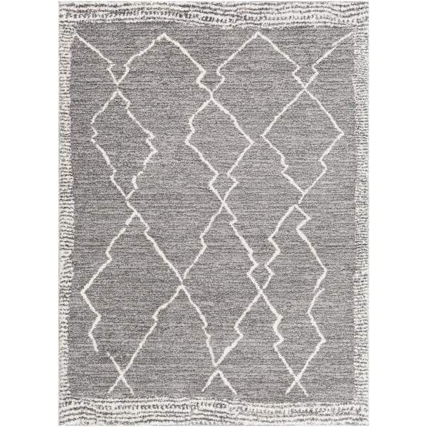 Livabliss Niccolo Medium Gray 7 ft. x 9 ft. Indoor/Outdoor Area Rug