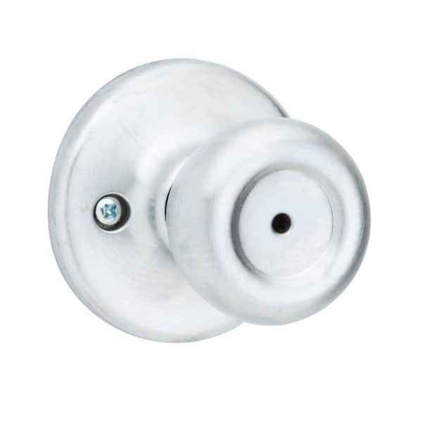Kwikset Eclipse Satin Chrome Privacy Bed/Bath Door Knob