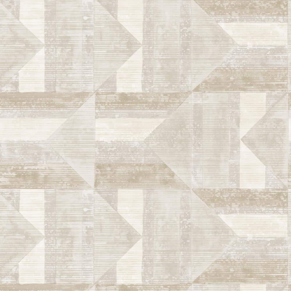 Tempaper Ash and Stone Quilted Patchwork Vinyl Peel and Stick Removable ...