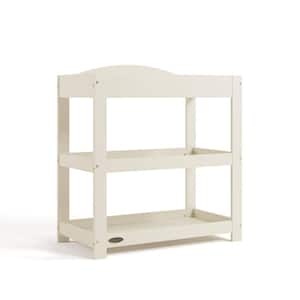 Customizable Frosted Oat Changing Table with Water-Resistant Changing Pad