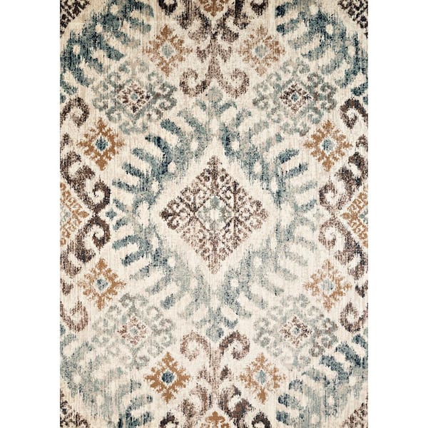 Bridges Verazanno Blue 13 ft. x 15 ft. Oversize Area Rug