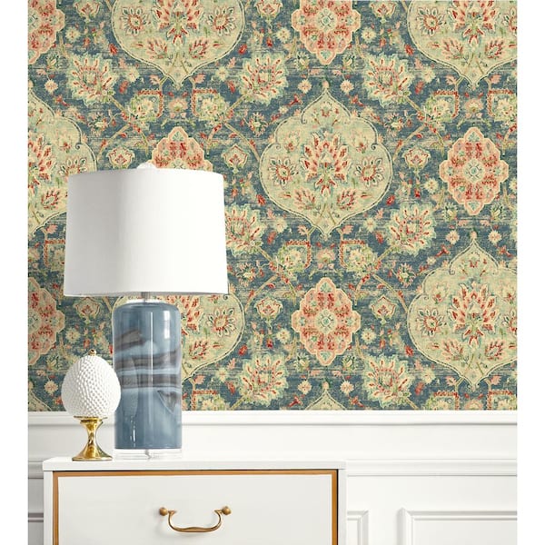 Caspian Celestial Floral Vinyl Peel and Stick Wallpaper Roll ( Covers 30.75 sq. ft. )