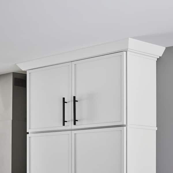 Leyton 33 in. W x 24 in. D x 24 in. H Ready to Assemble Plywood Slim Shaker Wall Bridge Kitchen Cabinet in Alpine White
