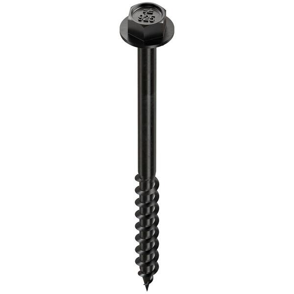 Outdoor Accents Connector Screw - #9 x 2-1/2 in. Double-Barrier Coating, Black (50-Qty)