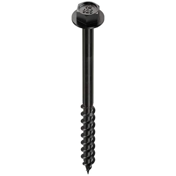 Outdoor Accents Connector Screw - #9 x 2-1/2 in. Double-Barrier Coating, Black (50-Qty)