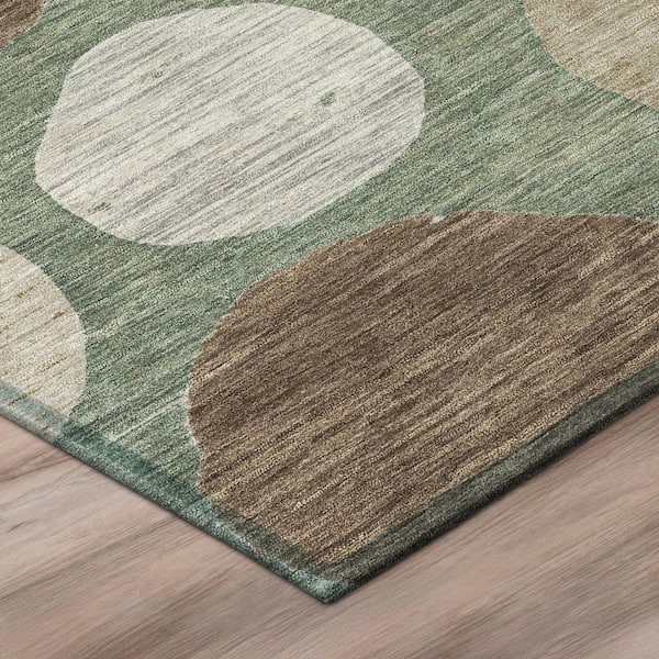 Chantille Machine Washable Indoor/Outdoor Abstract ACN3056 Basil 5 ft. x 7 ft. 6 in. Area Rug