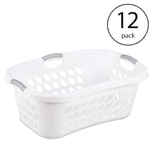 Ultra HipHold 1.25 Bushel Plastic Clothes Laundry Basket Bin (12 Pack)