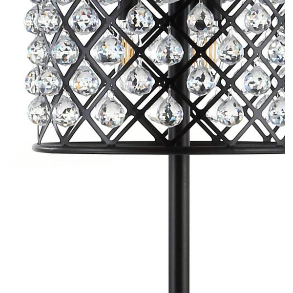 crystal bead led white floor lamp