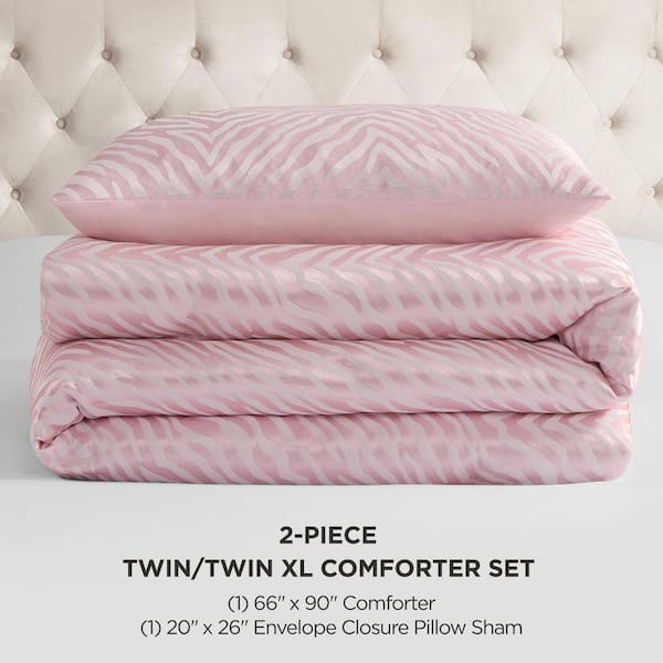 JUICY COUTURE Sparkle Zebra Jacquard 2-Piece Pink Marshmallow