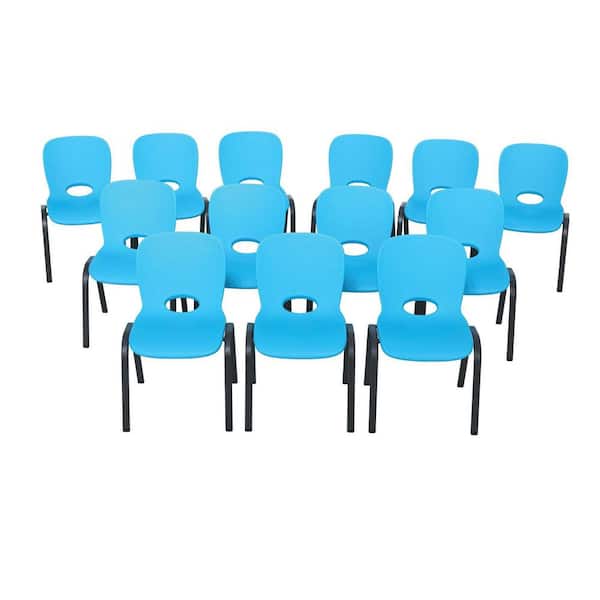 Lifetime Blue Stacking Kids Chair (Set of 13)