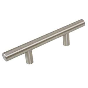 3 in. Thick Solid 6 in. Center-to-Center Long Stainless Steel Finish Bar Handle Pulls (10-Pack)