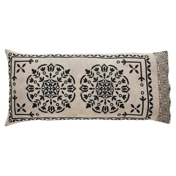 VHC Brands Custom House Black & Tan Jacquard Quilted Lap Throw - 34x34 Inch, Cotton, Primitive Country Decor - View #7