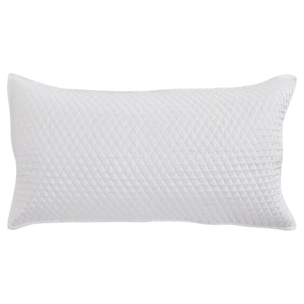 Benjara 1-Piece White Solid King Size Microfiber Pillow Sham