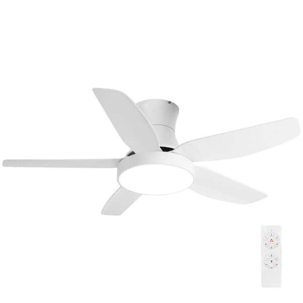 CIPACHO 46 in. LED Indoor White Ceiling Fan with Remote