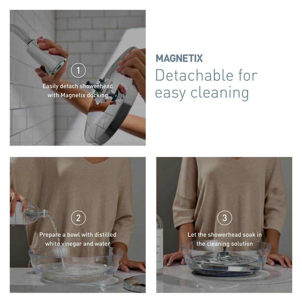 Verso Magnetix Chrome 9" Round Rain Shower Head