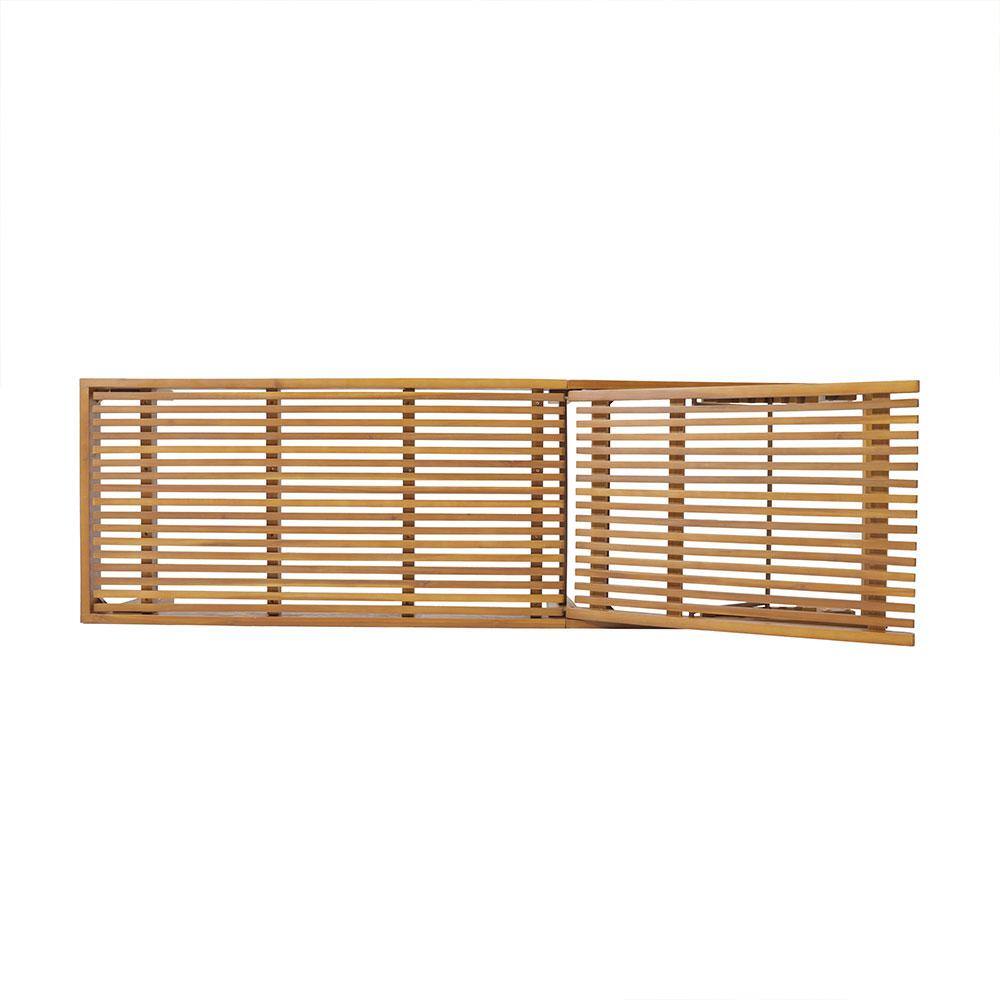 Teak Acacia Wood Adjustable Outdoor Chaise Lounge