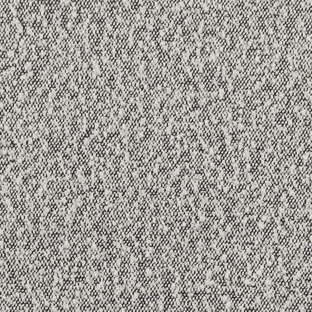 Rich Gray Boucle Fabric Side Chair with Silver Metal Legs