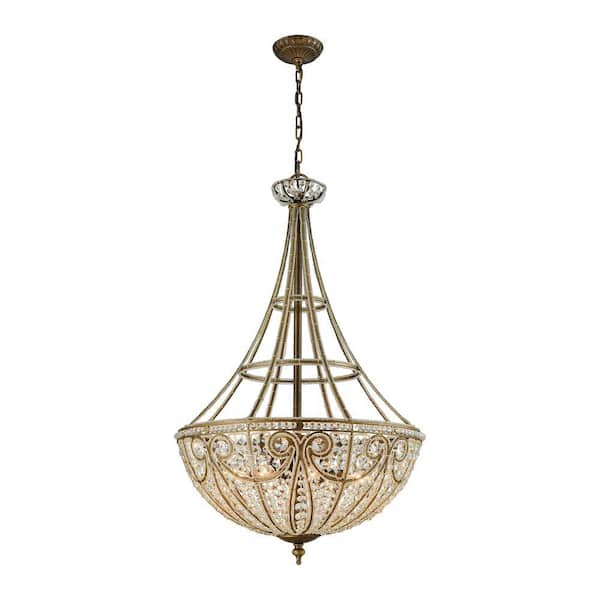 Titan Lighting Elizabethan 8-Light Dark Bronze Pendant