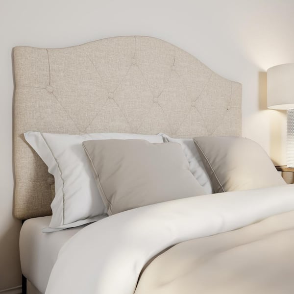 Baxton Studio Myra Beige Queen Headboard 28862 6430 HD The Home