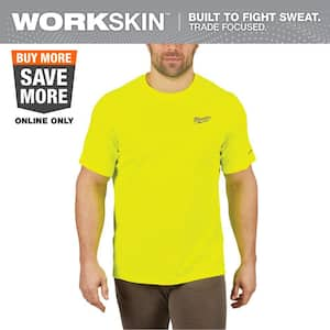 Gen II Men's Work Skin Small Hi-Vis Light Weight Performance Short-Sleeve T-Shirt