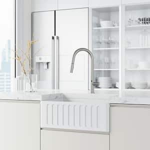 Greenwich Single-Handle Pull-Down Sprayer Kitchen Faucet with Touchless Sensor in Stainless Steel